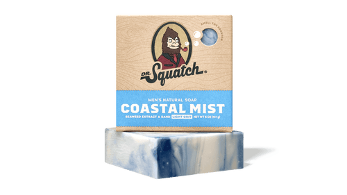 Dr. Squatch Coastal Mist bar soap packaging
