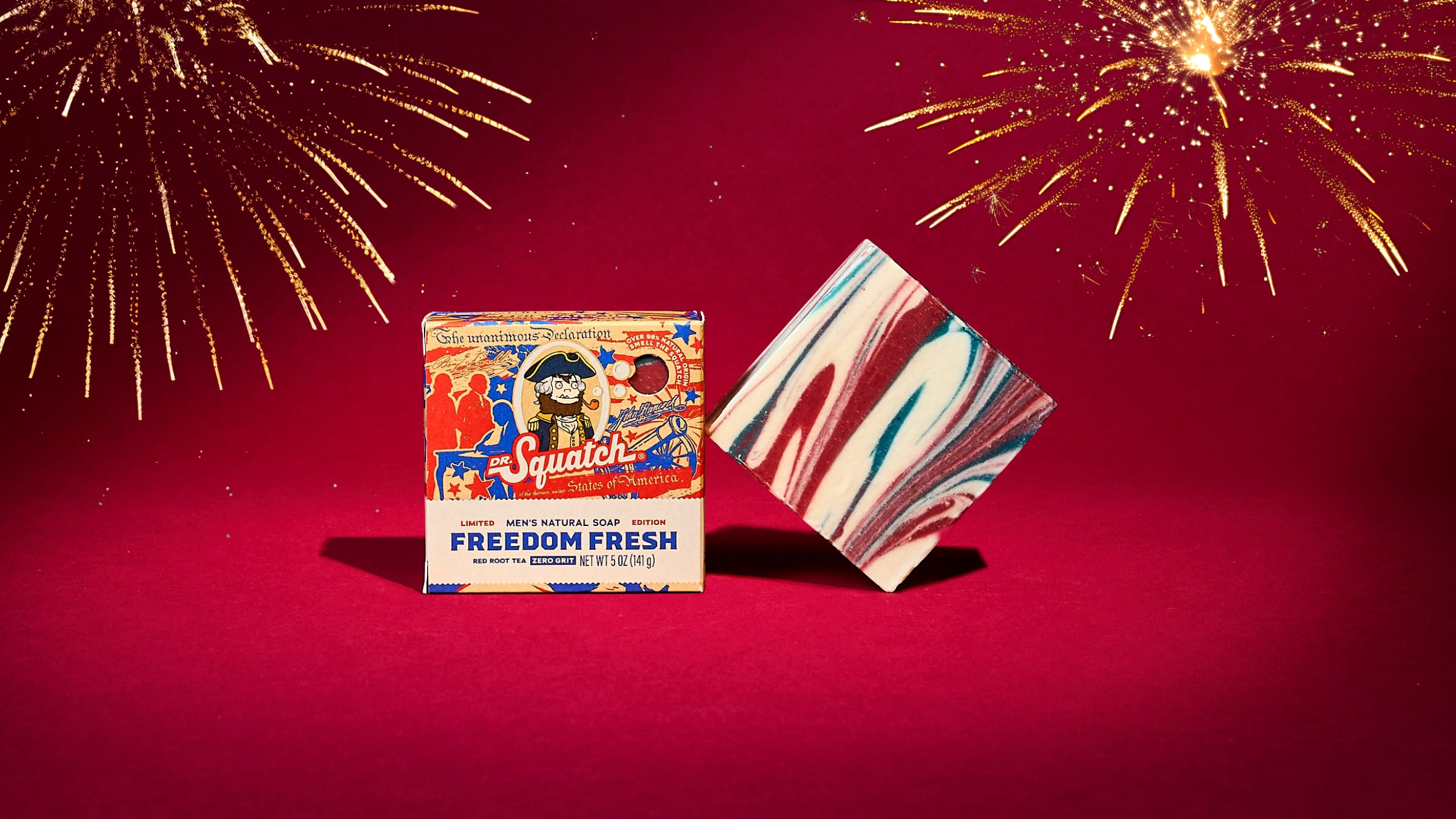 Dr. Squatch Freedom Fresh 250th Anniversary Bar Soap — product photo 3 of 5