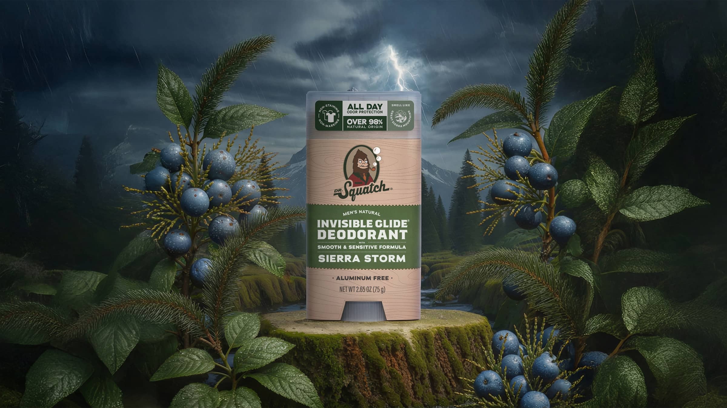 Dr. Squatch Sierra Storm Invisible Glide Deodorant
