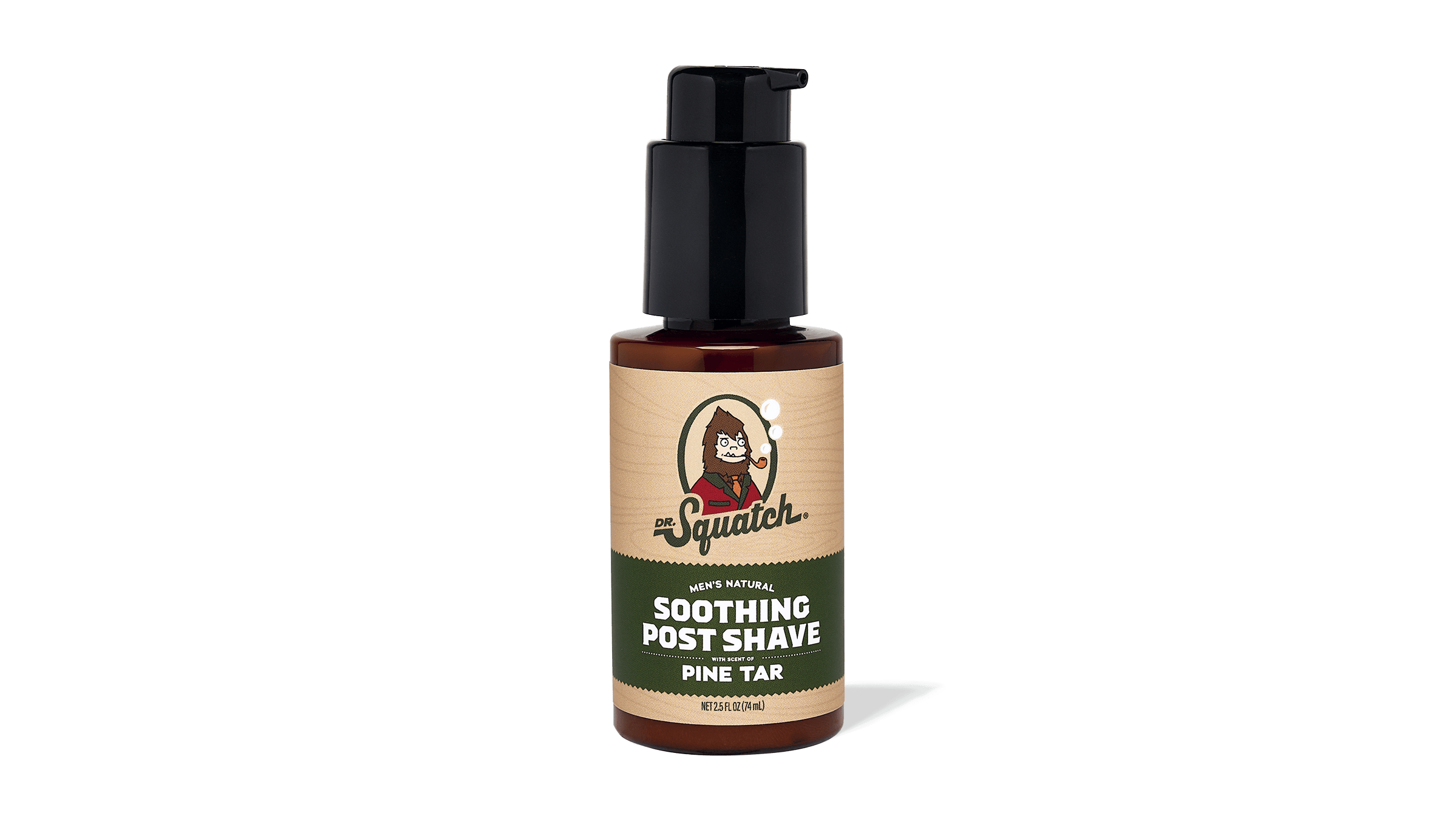 Dr. Squatch Soothing Post Shave Pine Tar post-shave product packaging