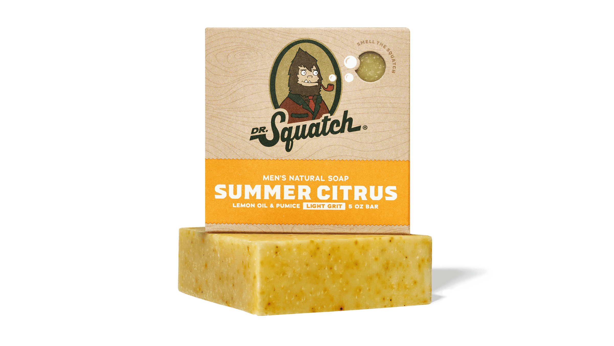 Dr. Squatch Summer Citrus bar soap packaging