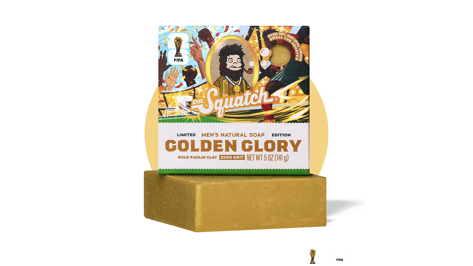 Dr. Squatch Golden Glory bar soap — product photo 1 of 4