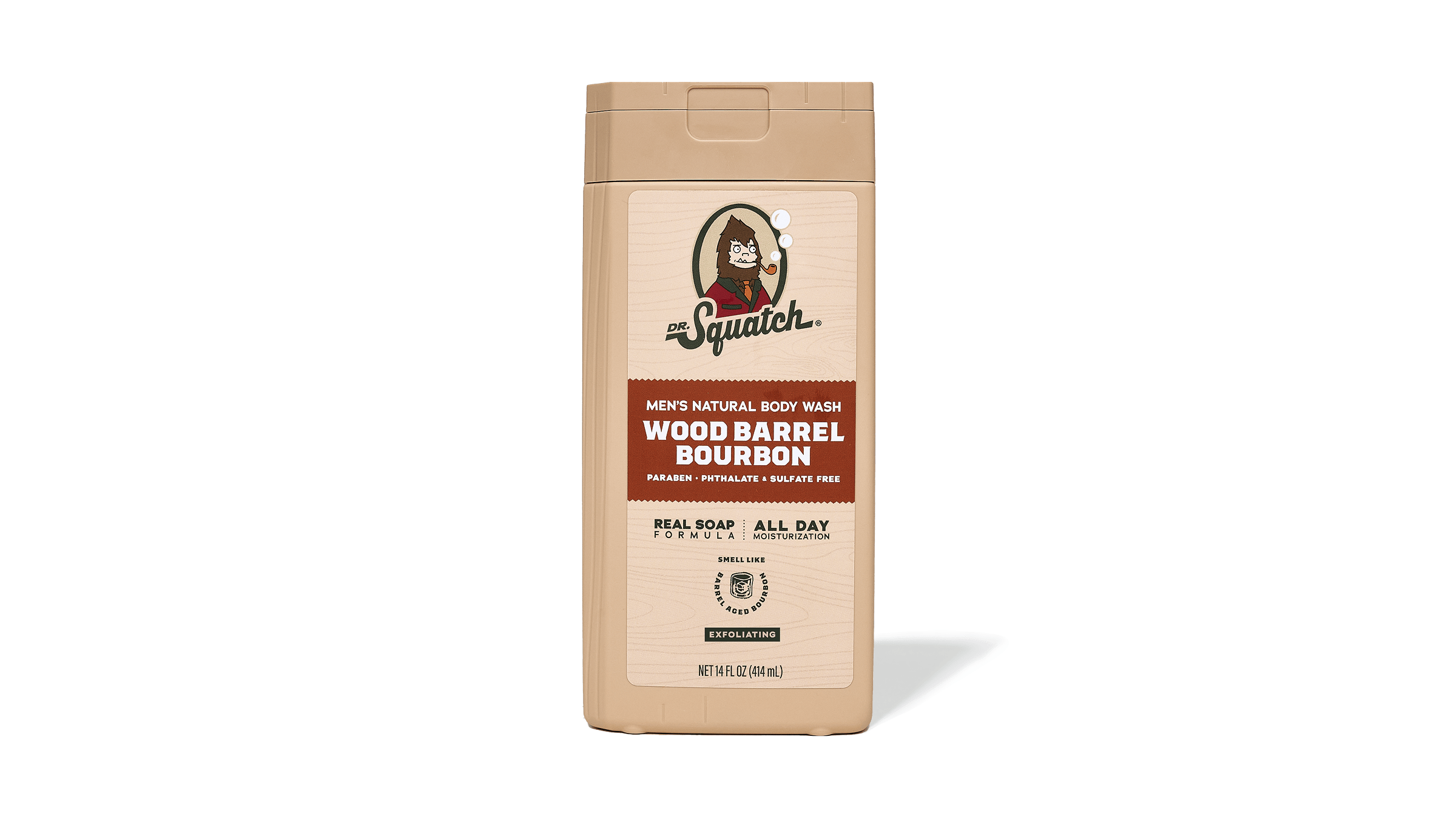 Dr. Squatch 14 oz Wood Barrel Bourbon Exfoliating Body Wash — product photo 1 of 5